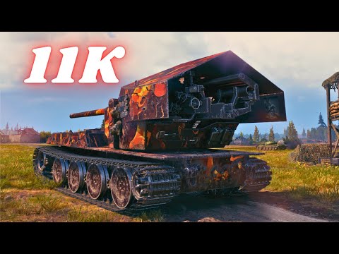 Видео: Waffenträger auf E 100  11K Damage & WT auf E 100  11.7K Dmg 11 Kills  World of Tanks ( Мир танков )