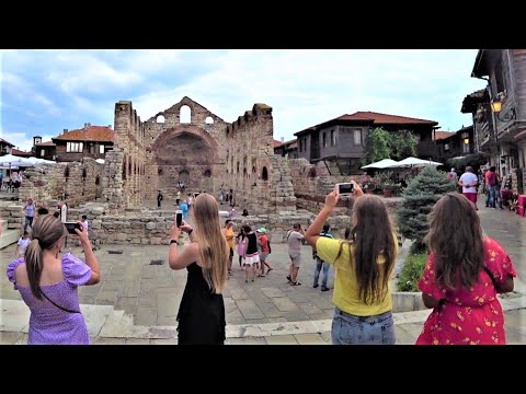 Видео: Walking in Nessebar Old Town Walk - Summer Walk Bulgaria - Несебр Старый Город Болгария Bulgarien