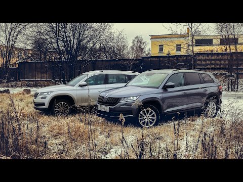 Видео: Поведение KODIAQ на льду. Заезд TSI 2.0 сток против TDI 2.0 Stage 1 на шоссе