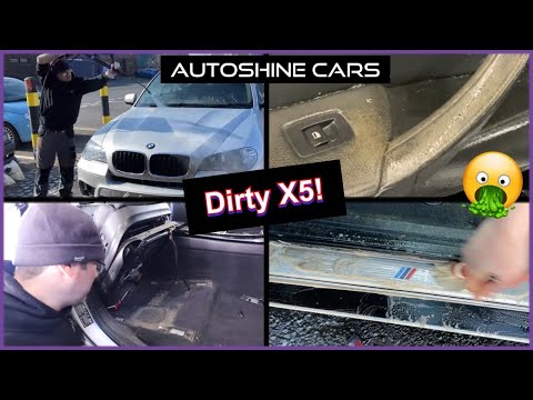 Видео: Чистка грязного BMW X5! Удовлетворительно, ASMR