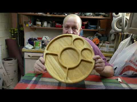 Видео: Супер лёгкая менажница  из Африканского дуба.