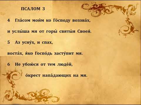 Видео: 3  ПСАЛОМ  ПЕНИЕ  С  ТЕКСТОМ