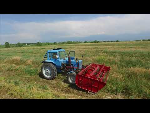 Видео: Экспериментальная фронтальная  жатка