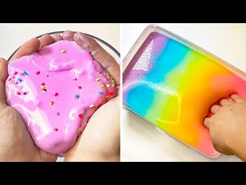 Видео: Удовлетворяющая слизь ASMR | Расслабляющее видео слизи # 1084