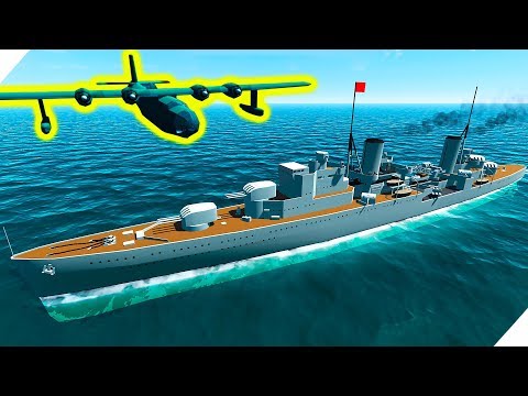 Видео: ЭПИЧЕСКИЙ МОРСКОЙ БОЙ на КОРАБЛЯХ и САМОЛЕТАХ! - Ravenfield