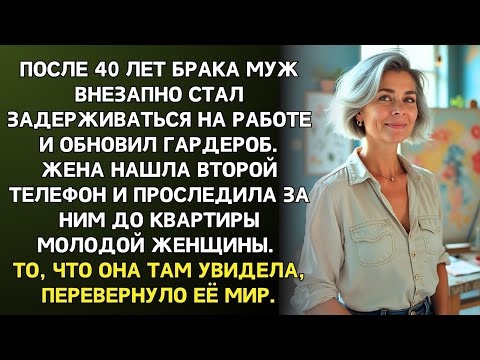 Видео: Жена нашла тайный телефон мужа. Проследив за ним, застыла в дверях, увидев, кто ждал его внутри.