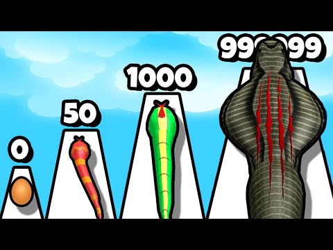 Видео: ЭВОЛЮЦИЯ РАЗМЕРА ЗМЕИ, МАКСИМАЛЬНЫЙ УРОВЕНЬ! | Snake Evolution Run