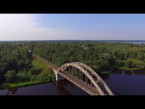 Видео: Скнятино. Мосты через реки Нерль и Волнушка. Перегон в Савеловской глухомани Белый городок- Калязин