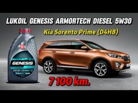 Видео: Lukoil Genesis Armortech Diesel 5w30 (отработка из Kia D4HB - 7 100 км.)