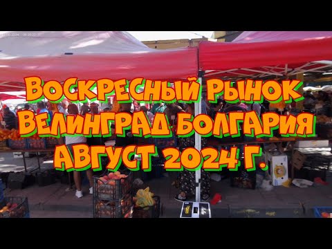 Видео: Воскресный рынок в Велинграде Болгария