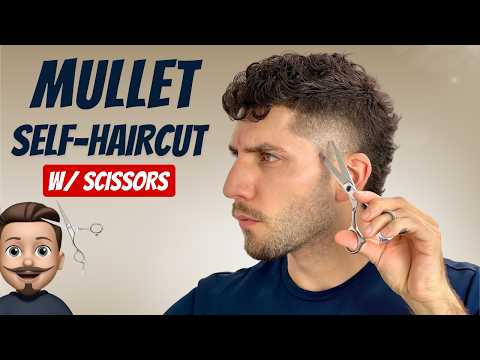 Видео: Урок по самостоятельной стрижке маллет с высокой конусностью | Как подстричься мужчине в 2025 году