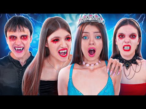 Видео: Королевская Семья Vs Семья Вампиров! Принцессу Похитили Вампиры!