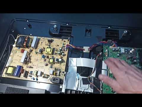 Видео: Телевизор PHILIPS 42PFL 3605/60(LCD) вертикаль.игоризонт. полосыремонт, залили водой планку матрицы.