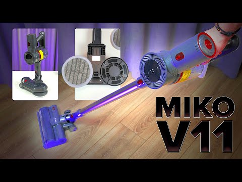 Видео: Miko V11 🔥ОБЗОР + ТЕСТы🔥 Вертикальный пылесос с СУПЕР насадкой для качественной влажной уборки 💦