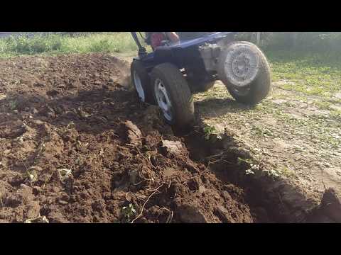 Видео: Пахота минитрактором