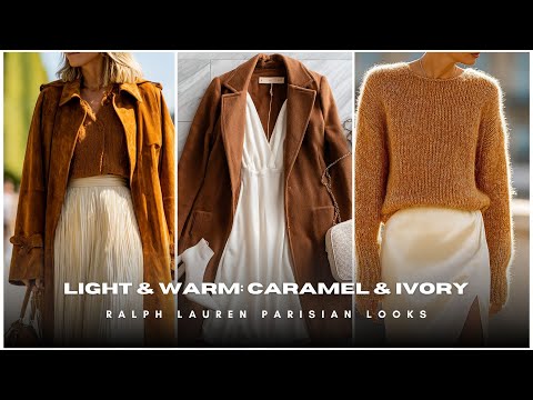 Видео: 🕊️ Свет и тепло: карамель + слоновая кость на осень 🍂 Парижские образы от Ralph Lauren