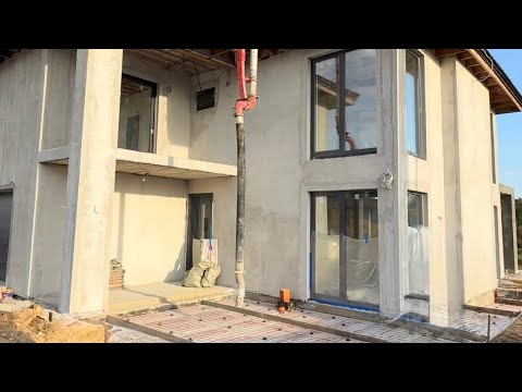 Видео: Бетонирование отмостки с утеплителем из пеноплекса 