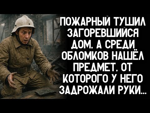 Видео: Пожарный тушил загоревшийся дом, а среди обломков нашёл предмет, от которого у него задрожали руки!