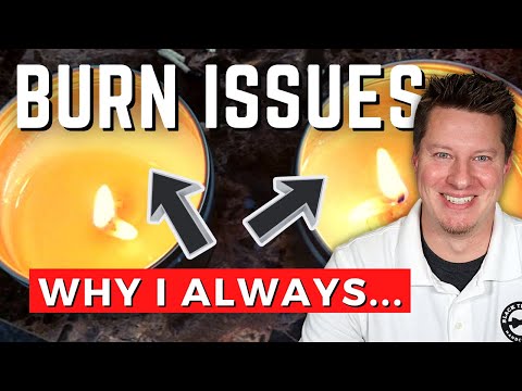 Видео: Ремонт свечей с помощью этого простого трюка | Неравномерный расплав и центрированные фитили