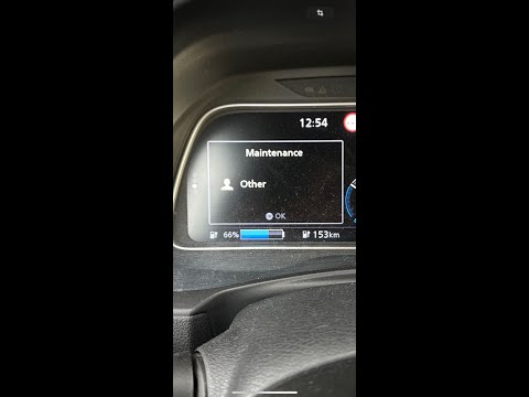 Видео: Nissan Leaf (ze1, з 2018) що за повідомлення maintenance і як його прибрати?