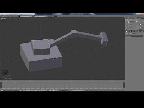 Видео: Blender.  Связь потомок родитель