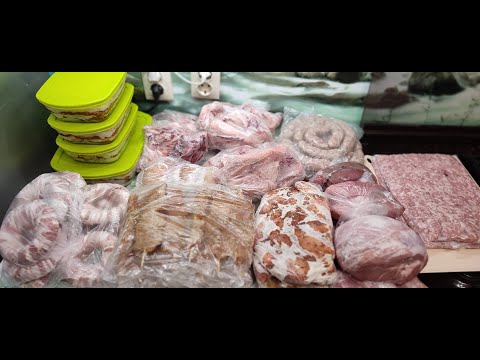 Видео: Заготовка мясных полуфабрикатов в морозилку/Preparation of semi-finished meat products in thefreezer