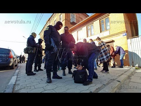 Видео: На Центральном рынке Тулы задержали около 300 иностранцев