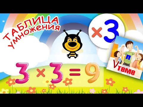 Видео: Музыкальная таблица умножения на 3. Развивающее видео для детей. ПАПА V ТЕМЕ.