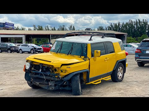 Видео: Аукцион Списанных, Угнанных и Разбитых Автомобилей в Америке 4К