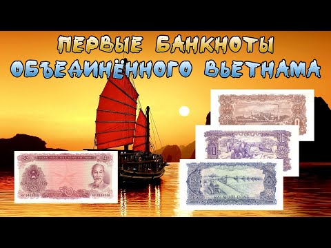 Видео: Первые банкноты Объединённого Вьетнама (1976г) // Коллекция банкнот