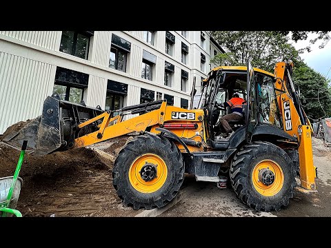 Видео: JCB 3CX - замедлилась гидравлика! Подъём фронтального ковша - 30 секунд!
