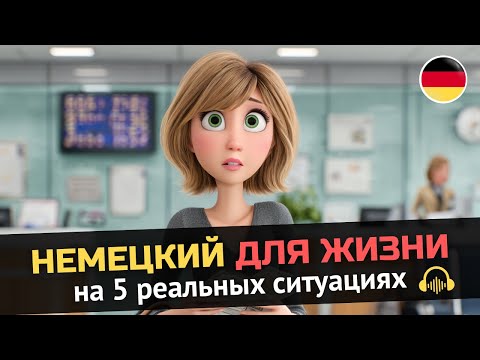 Видео: Учись Понимать Немецкий в Реальных ситуациях! 5 историй | B1-B2