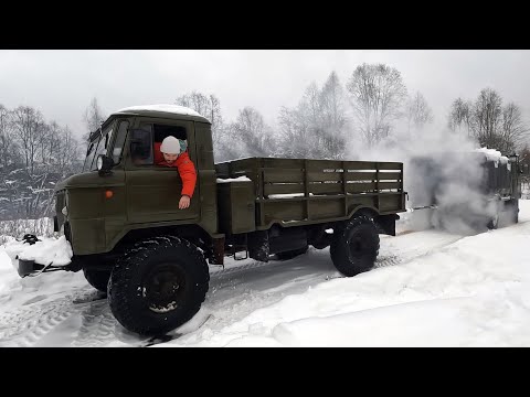 Видео: V8 США против V8 СССР в Газ-66!Готовимся к эвакуации дт75.