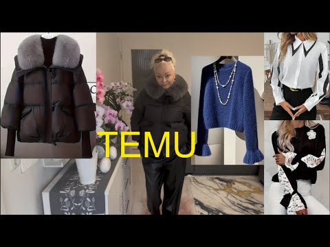 Видео: Распаковка TEMU с примеркой. Зимняя куртка, свитер и блузы.