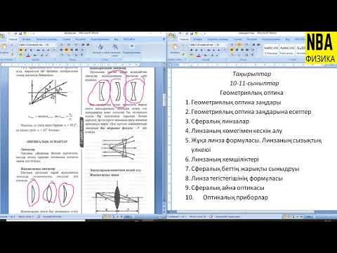 Видео: 11-тарау. Оптика 1.