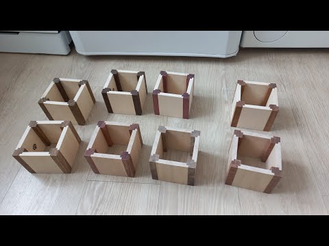 Видео: Карандашницы с применением венге, амазуке, зебрано, амаранта, ятобы, лайсвуда, бубинго, амер. ореха.