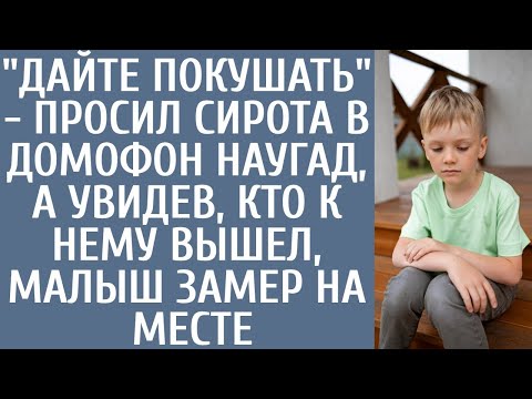 Видео: "Дайте покушать" - просил сирота в домофон наугад, а увидев, кто к нему вышел малыш, замер на месте