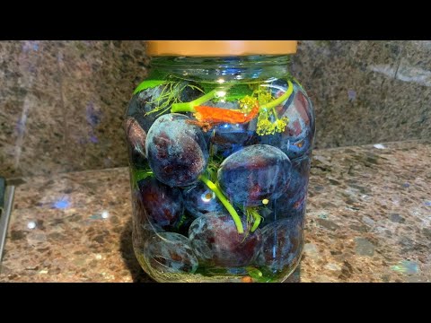Видео: Отменная закуска - квашеные/соленые сливы по старинному русскому рецепту