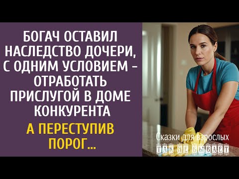 Видео: Богач оставил наследство дочери, с условием - отработать прислугой в доме конкурента… А придя в дом…
