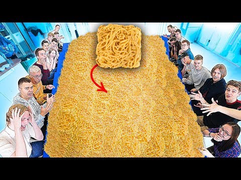 Видео: КТО БОЛЬШЕ ВСЕХ СЪЕСТ ЛАПШИ ПОЛУЧИТ 5000 S !