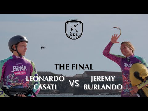 Видео: Финал сумасшедшего биг-эйра на скорости 40 узлов в Балнеарио — Джереми Бурландо против Леонардо К...