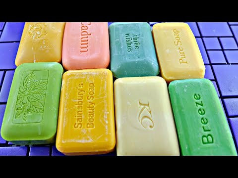 Видео: 🎶ASMR soap cutting🎶/Soap Carving/Satisfying video |*NO TALKING*| Relaxing Video/ Резка сухого мыла💖