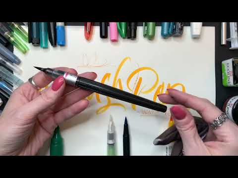 Видео: Каллиграфия. Как правильно подобрать Брашпен? Обзор инструментов. Рекомендации. Дарья Романова.