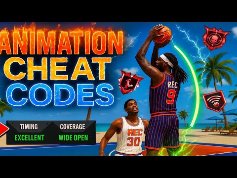 Видео: Чит-коды анимации 2K26: чистые зелёные прыжки и никогда не блокируемые данки