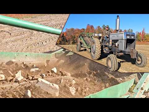 Видео: Сломанная ось механического камнеподборщика... Мы её починили