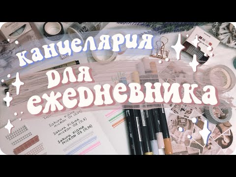 Видео: Эстетичная канцелярия для ежедневника / Канцелярия в школу и университет