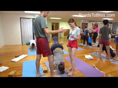 Видео: Пинча Маюрасана с Лоис Стейнберг, доктором философии, сертифицированным преподавателем йоги Айенг...