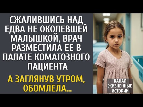 Видео: Сжалившись над едва не околевшей малышкой, врач разместила ее в палате коматозника… А заглянув утром