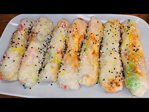 Видео: ДОМАШНИЕ РОЛЛЫ В РИСОВОЙ БУМАГЕ С КУРИЦЕЙ ЗА 15 МИНУТ - ВКУСНЯТИНА! ENG SUB