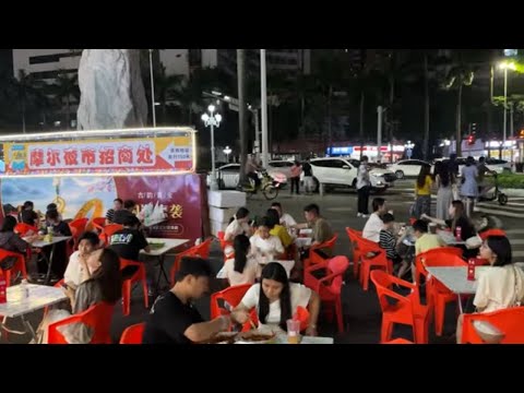 Видео: Вкусно! Коллекция уличной еды на китайском ночном рынке!